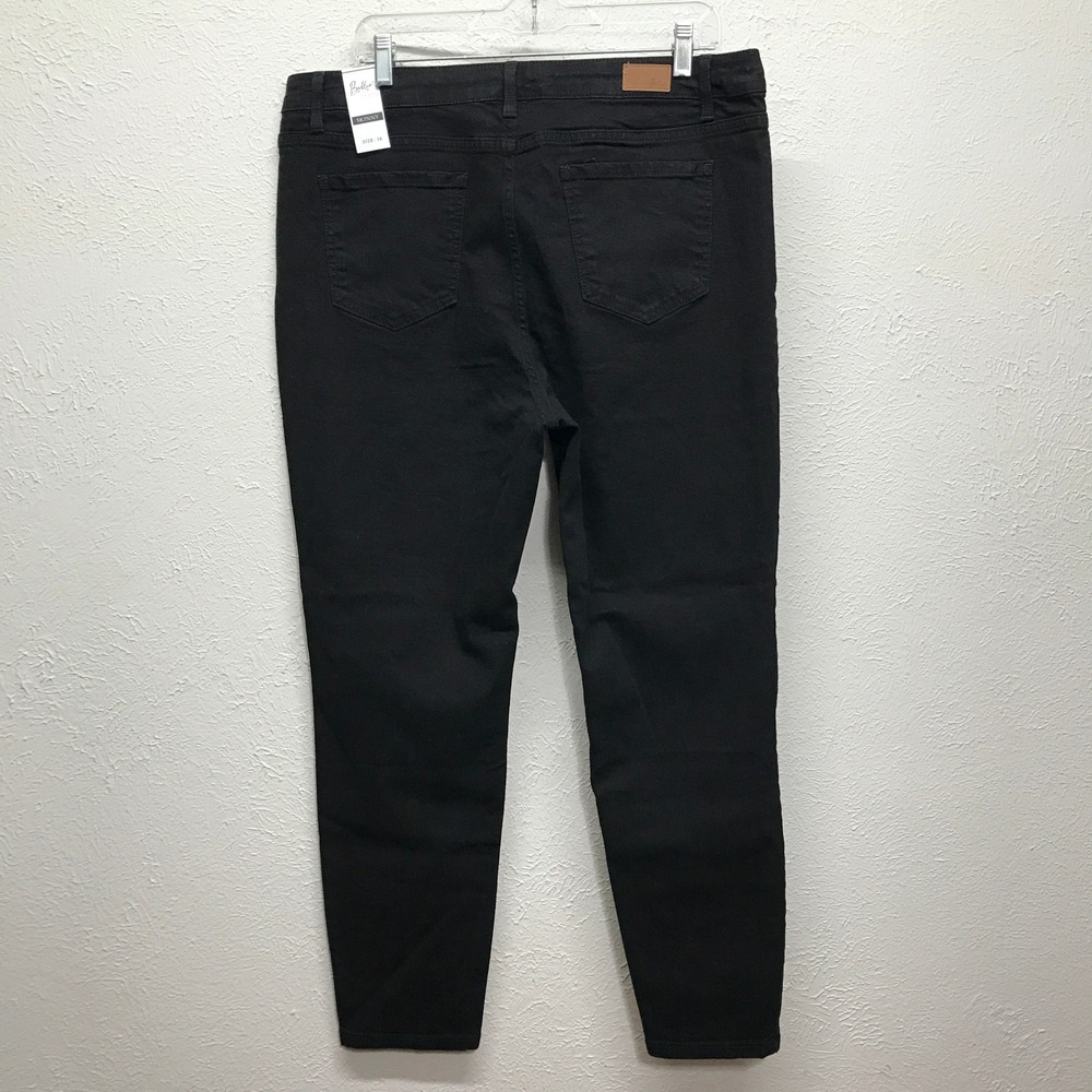 Billie Skinny Jeans Womens 16 Black Fit Solution High Rise Tummy Control Stretch - Picture 4 of 15